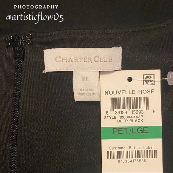 NEW! Charter Club Sexy Little Black Dress - Picture 6 of 7